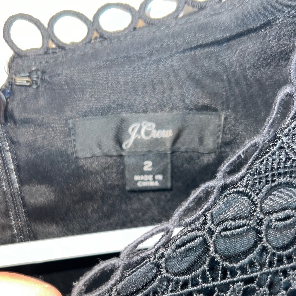 J. Crew Elegant Black Lace Dress - Picture 7 of 13